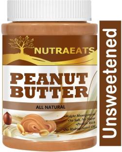 NutraEats Nutrition 100% All Natural Peanut Butter (Crunchy), 907g (Unsweetened, Non-GMO, Gluten Free, Vegan) Pro(82) 475 g