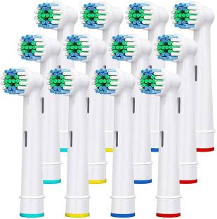 maycreate Replacement Toothbrush Heads Precision Clean Brush Heads Replacement Refills for Braun Oral-B Electric Rechargeable Toothbrushes, Pack of 12 Medium Toothbrush