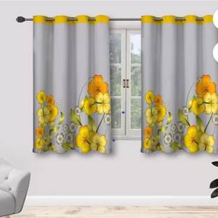 S22 154 cm (5 ft) Polyester Room Darkening Window Curtain ...