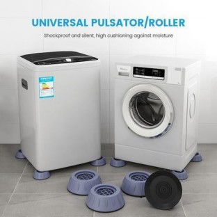 Washer and Dryer Anti-Vibration Pads Noise Reduction Washer Pedestals for Noise And Vibrasion Reduction 4 PCS Shock And Noise Cancelling Washing Machine Support 