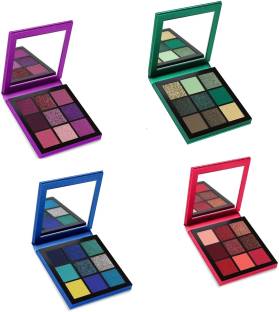NYN HUDA Obsessions Insta Beauty High Pigmented EyeShadow Palette Pack of 4 9.9 g