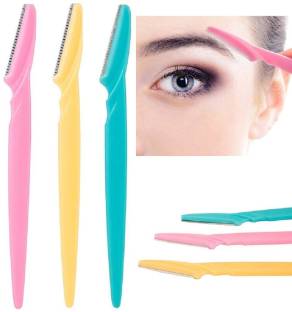 Kezona Eyebrow Shaper Manual Razor for Women - Pack of 3 Pieces Eyebrow Razor 3 Blade