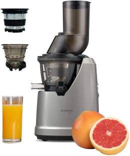Kuvings by Kuvings Dark Silver Juicer with Smoothie & Sorbet attachments. B1700 Professional Cold Pres...