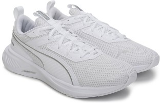 puma white running shoes mens