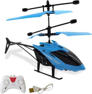 Miss & Chief Infrared Induction Helicopter Sensor Aircraft USB Charger 2 in 1 Flying Helicopter with Remote Control