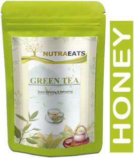 NutraEats Green Tea for Weight Loss | 100% Natural Green Loose Leaf Tea | Honey Flavor Green Tea Pouch...