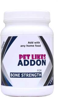 PET LIKES ADDON Bone Strength For Dogs - Hip and Joint Support Chicken, Sea Food 1 kg Dry Adult, Young...