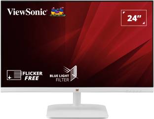ViewSonic VA Series 23.8 inch Full HD LED Backlit VA Panel White colour, Frameless Monitor (VA2430-H-W...