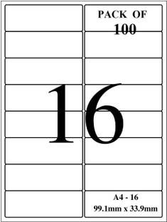 Novajet 2 A4 Size Sticker Paper Self-adhesive Paper Label ...