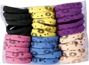 Shivarth Multicolor Elastic Hair Ties Hair Ties Bands Rope No Crease Elastic  Fabric Large Cotton Stretch Ouchless Ponytail Holders ( Pack of 30 ) Rubber  Band Price in India - Buy Shivarth