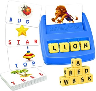 See and Spell Learning Toys Matching Letter Spelling Game Sight Words Games Educational Preschool Toys Learning Toys for 3-7 Year Old Girls Boys 