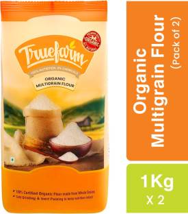 Truefarm Organic Multigrain Flour | Multigrain Atta (Pack of 2 X 1Kg)