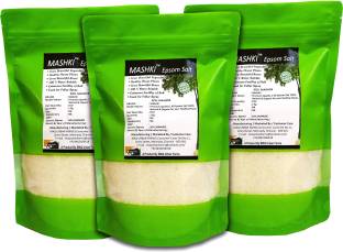 MASHKI Premium Quality {1 Kg x 3nos } Epsom Salt Agri Grade 100% NATURAL & ORGANIC FOR YOUR HEALTHY PLANTS Fertilizer