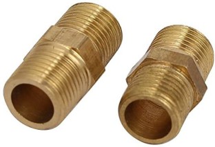 Brass Equal Reducing Hex Nipple BSP Male To Male Fitting Connector 1/8" ~ 1" 