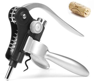 OBALY Wing Corkscrew Wine Bottle Opener Set of 3 Pieces,Equipped with Bronze Multi-Functional Bottle Opener Bottle Stopper and Aluminum Foil Cutter The Perfect Gift for Wine Lovers 