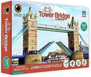 1000 Pieces Adult Puzzles Difficult Growups Puzzle Tower Bridge Toys 70*50CM 