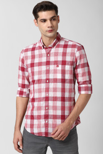 University blue and red shirt clearance