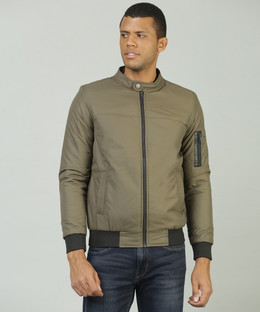 Spykar Full Sleeve Solid Men Jacket 