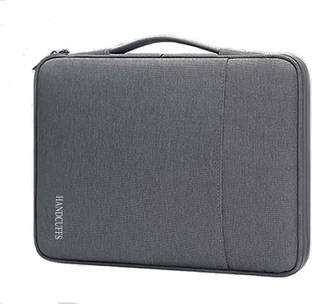 HANDCUFFS Polyester Nylon A4 Document Bags Waterproof Portfolio Organizer Zipper Case Professional File Folders Bag for Certificates & Document (Grey)
