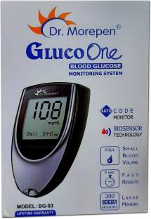 Dr. Morepen GLUCO ONE BLOOD GLUCOSE MONITORING SYSTEM Glucometer