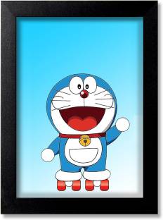 Blue Nexus Beautiful Funny Doreamon Cartoon Poster Wall Poster with Wall  Frame Wall Stickers Room Art Poster_FBNWPK24 Digital Reprint 12 inch x 9  inch Painting Price in India - Buy Blue Nexus
