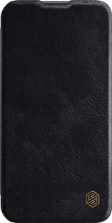 Nillkin Flip Cover for Apple iPhone 13 Pro Max (6.7" Inch) Qin Pro Camshield Flip Leather