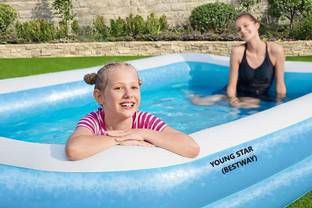 YOUNG STAR YOUNG STAR ADULTS AND KIDS JUMBO BIG SWIMMING WATER POOL BATH TUB 6.7 FEETS Inflatable Swimming Pool