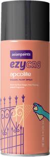 Asian Paints ezyCR8 Apcolite, DIY Aerosol Gloss Enamel Paint Spray, 200 ml - Black Black/Black(0801) S...