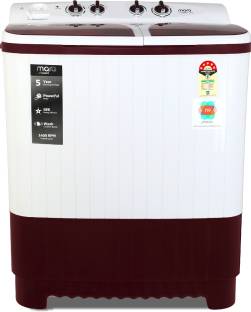 MarQ By Flipkart 7.5 kg 5 Star Rating Semi Automatic Top Load White, Maroon