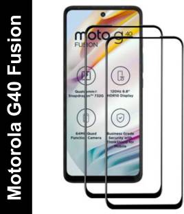 BHRCHR Edge To Edge Tempered Glass for Motorola G40 Fusion
