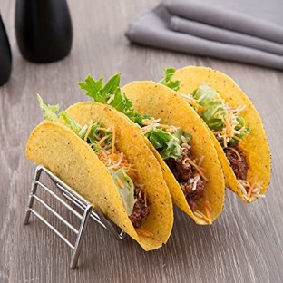 GAINWELL 2 Pack Stainless Steel Taco Stand Up Shells Taco Holder 