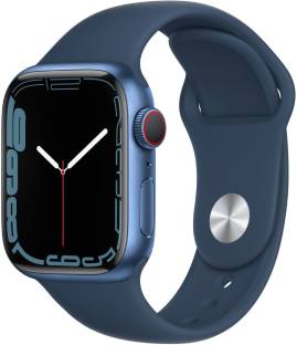 APPLE Watch Series7 (GPS + Cellular, 41mm)Blue Aluminium Case-Abyss Blue Sport Band
