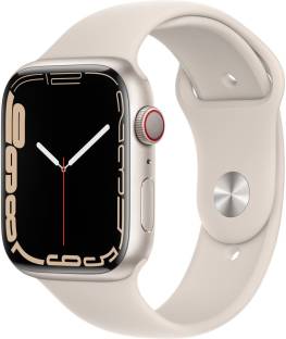 Add to Compare APPLE Watch Series7(GPS+Cellular, 45mm) Starlight Aluminium Case-Starlight Sport Band 4.5909 Ratings & 73 Reviews GPS + Cellular model lets you call, text and get directions without your phone Measure your blood oxygen with an all-new sensor and app Check your heart rhythm with the ECG app The Always-On Retina display is 2.5x brighter outdoors when your wrist is down S6 SiP is up to 20% faster than Series 5 5GHz Wi-Fi and U1 Ultra Wideband chip Track your daily activity on Apple Watch and see your trends in the Fitness app on iPhone With Call Function Touchscreen Watchphone, Notifier, Fitness & Outdoor Battery Runtime: Upto 18 hrs 1 Year Manufacturer Warranty ₹53,900 Free delivery Bank Offer