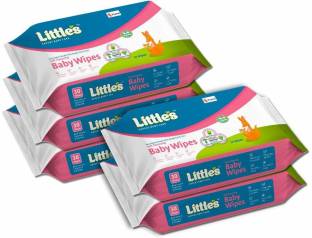 Little's Soft Cleansing Baby Wipes with Aloe Vera, Jojoba Oil and Vitamin E (30 N x 5 Pack of)