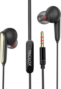 TecSox BassBuds Earphones with Mic|High 