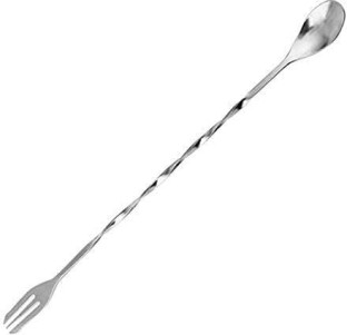 Silver 3PCS/Set 40CM Stainless Steel Bar Mixing And Stirring Long Handle Stirring Spoon 