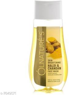 OLNATURE'S Skin Brightening Haldi and Chandan  Face Wash