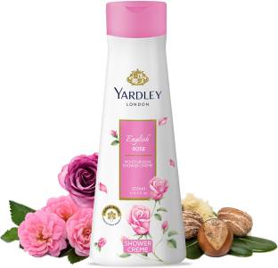 Yardley London English Rose Moisturising Shower Crme (Body wash), With Natural Floral Essence & Shea Butter, Shower Gel