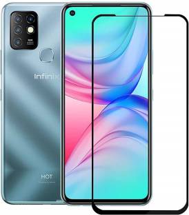 NKCASE Edge To Edge Tempered Glass for Infinix Hot 10, Infinix Hot 11s