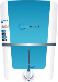 Hydroshell Water Purifier RO + UV + UF + TDS With Copper and Alkaline Filter 12 L RO + UV + UF + TDS W...