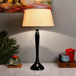 VINTAGE MID CENTURY TABLE LAMP WITH ORIGINAL SHADE 