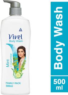 Vivel Body Wash, Mint & Cucumber Shower Creme, Pump, For women and men