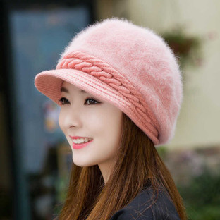 Hanya Self Design Winter cap Cap - Buy 