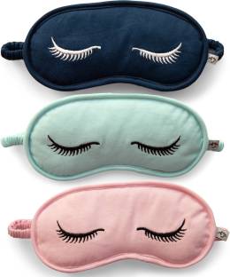 NITE FLITE Soft Cotton Sleep Eye Masks - Pack of 3 Eye Shade