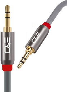 Male Auxiliary 3.5mm stereo audio cable 