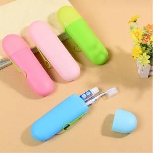 Amulakh Toothbrush Toothpaste Travel Container Cases,Toothbrush Case Storage Box Plastic Toothbrush Holder