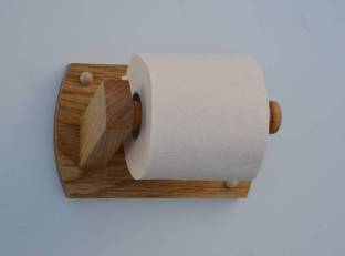 Natural Wood Wooden Toilet Paper Holder