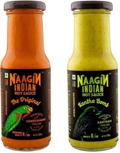 NAAGIN Hot Sauce Combo - The Original &Kantha Bomb (Pack of 2) Sauce
