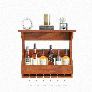 Small countertop Wine Rack Stylish and Chic Appearance Fdjamy Wooden Eight-Bottle Butterfly Wine Rack Minimal Assembly Coffee Color 