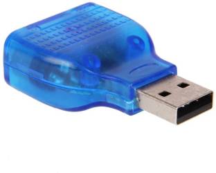 LipiWorld USB To PS2 Converter/ Adapter,USB Type Male to Dual PS/2 Female for Keyboard Mouse (Blue) USB - LipiWorld : Flipkart.com